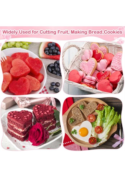 15 Parça Kalp Kurabiye Kesici Seti 9 Boyut Kalp Şeklinde Kurabiye Kesici, Paslanmaz Çelik Sevgililer Günü Kurabiye Kesici Seti (Yurt Dışından) modelleri