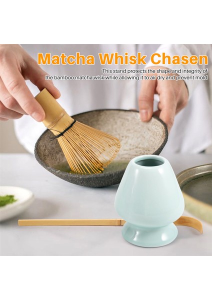 Matcha Çırpma Seti Bambu Matcha Çay Seti 100 Çatallı Matcha Çırpma Teli (Chasen), Geleneksel Kepçe, Matcha Çırpma Teli Tutucu (Yurt Dışından) fırsatları