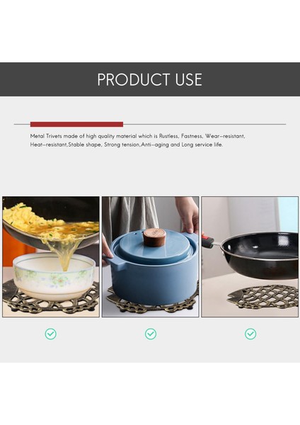 Döküm Demir Balık Altlığı, 7,5x6 Inç Dekoratif Vintage Desenli, Kauçuk Ayaklı Tencere ve Sıcak Yemekler Için (Yurt Dışından) indirimleri