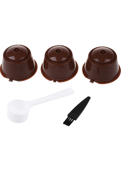 Dolce Gusto Brewers Kahve Makinesi Için 5 Adet Yeniden Kullanılabilir Kahve Kapsülü Kaşık Fırça Seti (Yurt Dışından)
