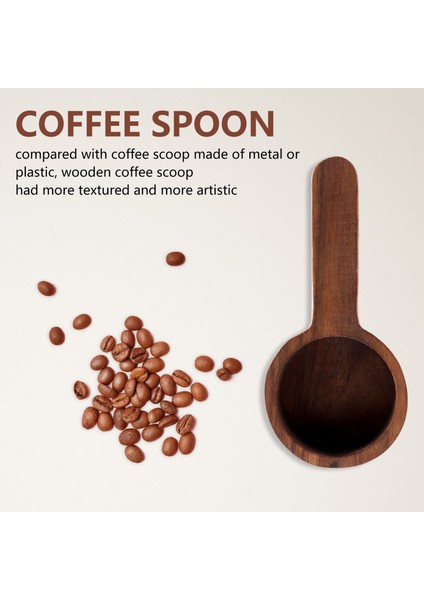 Ahşap Ölçü Kaşığı Seti Mutfak Ölçü Kaşıkları Çay Kahve Kepçesi Şeker Baharat Ölçü Kaşığı Ölçü Aletleri, 2 Adet (Yurt Dışından) modelleri