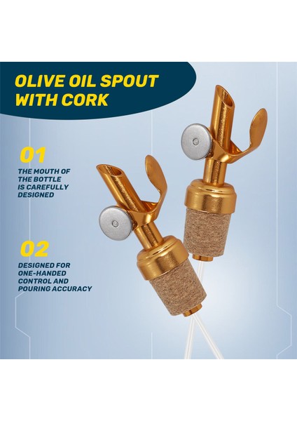 4'lü Zeytinyağı Musluğu Mantarlı Yağ Musluğu Likör Dökücüler Zeytinyağı ve Sirke Tıpası Mutfak Dökme, Likör Veya Yağlar Için (Yurt Dışından) fırsatları