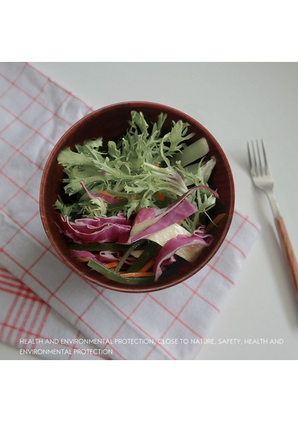 Ahşap Kaseler Ahşap Çorba Kasesi Sağlıklı Gıda Kabı Vintage Yemek Takımı Mutfak Aksesuarları (Yurt Dışından) indirimleri