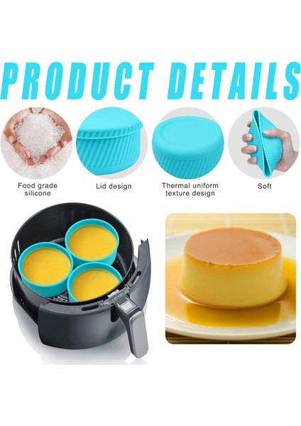 Adet Air Fryer Yumurta Haşlama Makinesi, Air Fryer Yumurta Kalıbı, Air Fryer Için Ramekinler, Kolay Temizlenir, Kızarmış Yumurta Muffin Sandviçleri Için (Yurt Dışından) modelleri