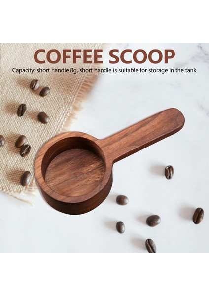 Ahşap Ölçü Kaşığı Seti Mutfak Ölçü Kaşıkları Çay Kahve Kepçesi Şeker Baharat Ölçü Kaşığı Ölçü Aletleri, 2 Adet (Yurt Dışından) indirimleri