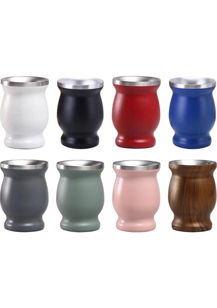 Paslanmaz Çelik Çay Bardağı Çay Bardağı Seti Yalıtımlı Pipetli Bardak Yalıtımlı Basit Bardak Kırmızı (Yurt Dışından) fiyatları