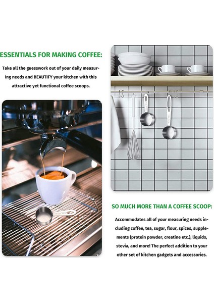Adet Kahve Kepçesi Yemek Kaşığı Paslanmaz Çelik Kahve Ölçü Kepçeleri Kahve, Çay, Şeker ve Süt Için, 30 ml (Yurt Dışından) fiyatları