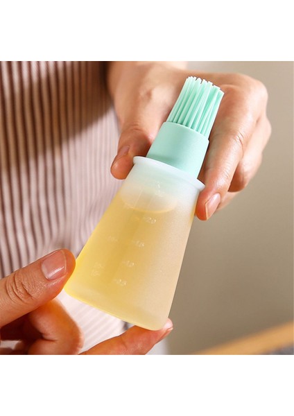 Silikon Yağ Şişesi Fırçası Barbekü Fırçası ile Yağ Dağıtıcı Şişe Yüksek Sıcaklıklı Yağlama Fırçası Mutfak Barbekü Aletleri B (Yurt Dışından) fırsatları