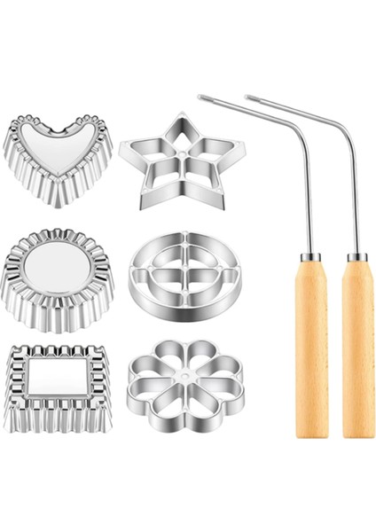 Parça Rozet Timbale Seti, Saplı Rozet Ütü Seti, Lotus Çiçeği Bunuelos Kurabiye Kalıbı, Huni Kek Yapım Seti (Yurt Dışından)