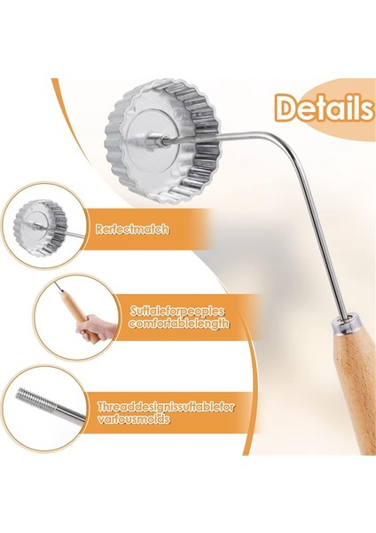 Parça Rozet Timbale Seti, Saplı Rozet Ütü Seti, Lotus Çiçeği Bunuelos Kurabiye Kalıbı, Huni Kek Yapım Seti (Yurt Dışından) fırsatları