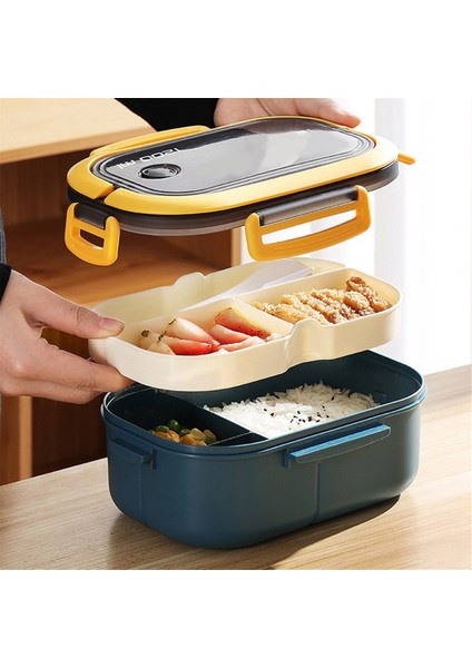 Sevimli Öğle Yemeği Kutusu Taşınabilir Bölmeler Mikrodalga Bento Öğle Yemeği Kutusu Okul Açık Hava Kamp Piknik Yemek Kabı Yeşil (Yurt Dışından) indirimleri
