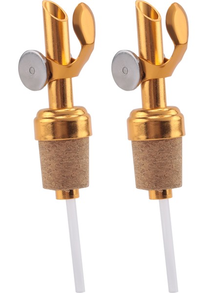 2'li Paket Altın Zeytinyağı Musluğu Mantarlı Yağ Musluğu Likör Dökücüler Zeytinyağı ve Sirke Tıpası Mutfak Için (Yurt Dışından) fiyatları