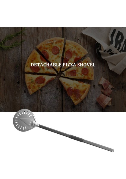 Uzun Saplı 9 Inç Delikli Çıkarılabilir Pizza Çevirme Kabı Pizza Küreği Alüminyum Pizza Kabı Kürek Kabı (Yurt Dışından) fiyatları