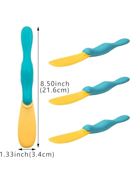 3'lü Reçel Kaşığı Silikon Tost Ekmeği Sürme Spatulası Çok Amaçlı Pişirme Reçeli Spatulası Gıda Krema Spatulası Karıştırma Aracı (Yurt Dışından) fırsatları