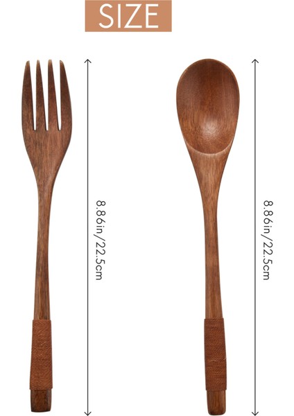 8 Parça Ahşap 9 Inç Japon Kaşık Çatal Seti Mutfak Sofra Takımı Doğal Ahşap Çatal Bıçak Takımı Ahşap Yemek Takımı (Yurt Dışından) fırsatları