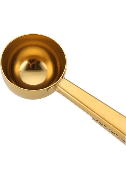 2'si 1 Arada Kahve Kaşığı, Kahve Tozu Ölçü Kaşığı, Sızdırmazlık Klipsli Çay Süt Tozu Kaşığı, Kahve Aksesuarları, Altın (Yurt Dışından) indirimleri