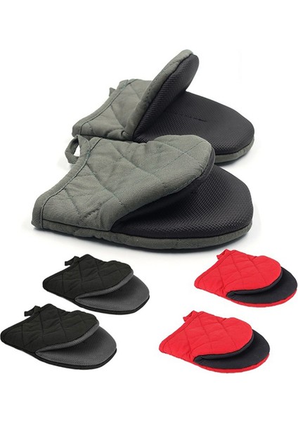 Fırın Eldiveni, Isıya Dayanıklı Silikon Mutfak Mini Fırın Eldiveni, Pişirme, Izgara, Barbekü, Mikrodalga, Makinede Yıkanabilir Kırmızı (Yurt Dışından) fırsatları