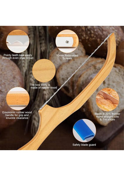 Ekmek Bıçağı, Ekmek Bıçağı, Ekmek Testeresi, Ekşi Maya Bıçağı Dilimleyici, Paslanmaz Çelik Tırtıklı Ekşi Maya Ekmek Kesici (Yurt Dışından) fiyatları