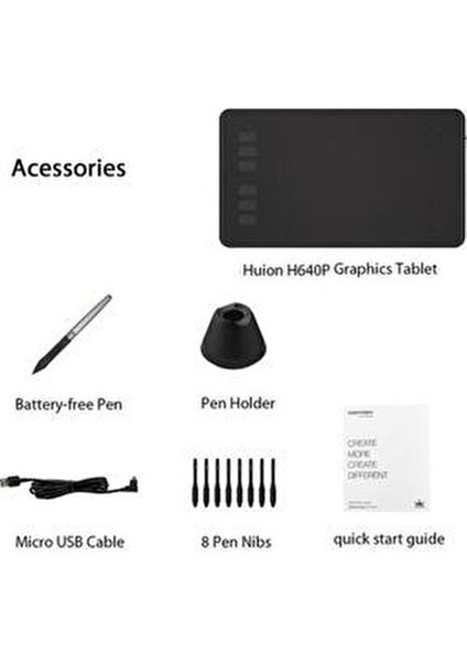 H640P Grafik Tablet Siyah Ekran ile Yüksek Performans ve Kolay Bağlantı Özellikleri indirimleri