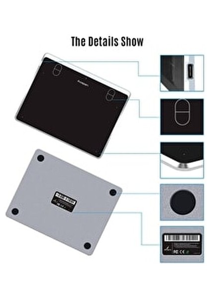 AP604 Grafik Tablet 6x4 inç Basınç Hassasiyeti 8192 ile Yüksek Performans