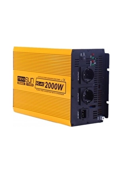12V VOLT-2000W Tam Sinus İnverter 220V Çevirici Uzun Kablo ile Uyumlu