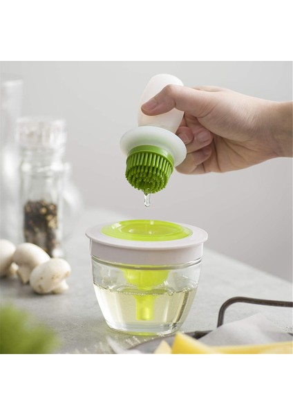 Yağ Şişesi ve Fırça Seti - Isıya Dayanıklı Izgara Fırçası - Mutfak Için Kaplı Silikon Dökme Hamur Fırçası (Yurt Dışından) fırsatları