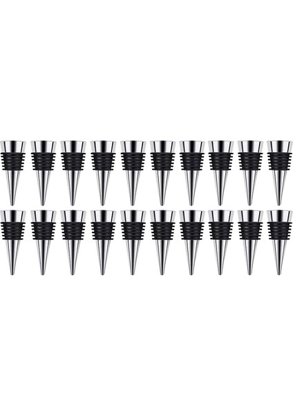 20 Adet Metal Şarap ve Içecek Şişeleri Tıpaları Şarap Şişeleri Mantarları Konik Saklama El Sanatları Kendin Yap (Yurt Dışından)