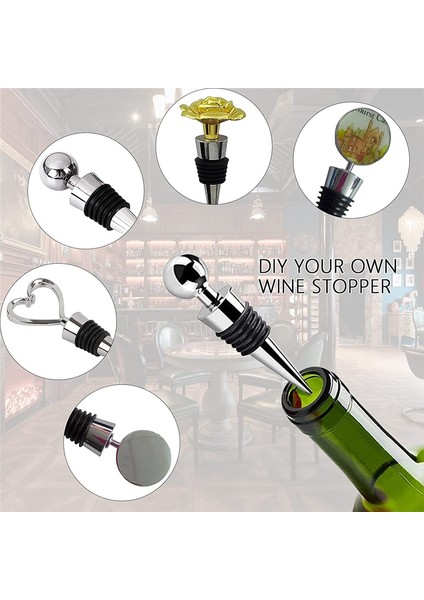 20 Adet Metal Şarap ve Içecek Şişeleri Tıpaları Şarap Şişeleri Mantarları Konik Saklama El Sanatları Kendin Yap (Yurt Dışından) indirimleri