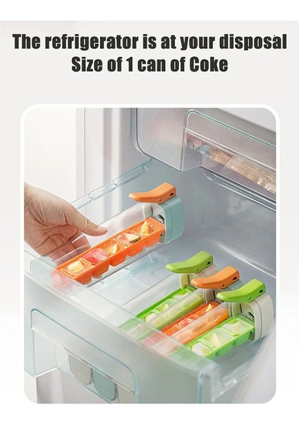 Adet Tek Elle Basmalı Buz Kafesi Kolay Çıkarılabilir Dondurucu 6 Bölmeli Buz Kalıbı Ev Yapımı Küçük Buz Kalıpları, C (Yurt Dışından) fiyatları