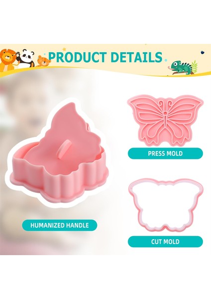 16 Parça Hayvan Şekilli Kurabiye Kesici Seti, 3 Boyutlu Hayvan Şekilli Kurabiye Kesiciler, Pistonlu Damgalı Hayvan Serisi Şekilli Bisküvi Kesiciler (Yurt Dışından) fiyatları