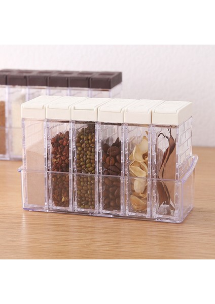 Baharat Kavanozları, Baharat Çalkalayıcı Kutusu ve Baharat Seti, Ayarlanabilir Kapaklı Baharat Saklama Kapları Kahverengi (Yurt Dışından) fiyatları