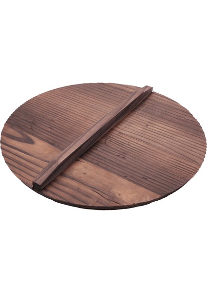 Mutfak Çok Fonksiyonlu Ahşap Tencere Kapağı Saplı Tava Kapağı Çevre Dostu Haşlanmaya Karşı Dayanıklı Ahşap Pişirme Kabı Kapağı 36 cm (Yurt Dışından) fiyatları
