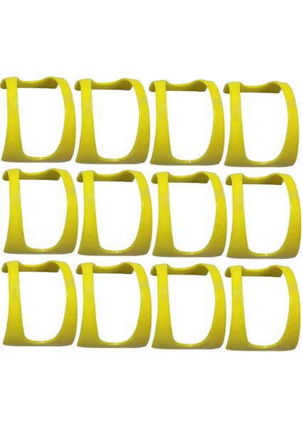 12'li Paket Taco Tepsileri Plastik Burrito Tepsileri Servis Tepsileri Taco Burrito Sosisli Sandviçler Için Parti Malzemeleri Sarı (Yurt Dışından) indirimleri