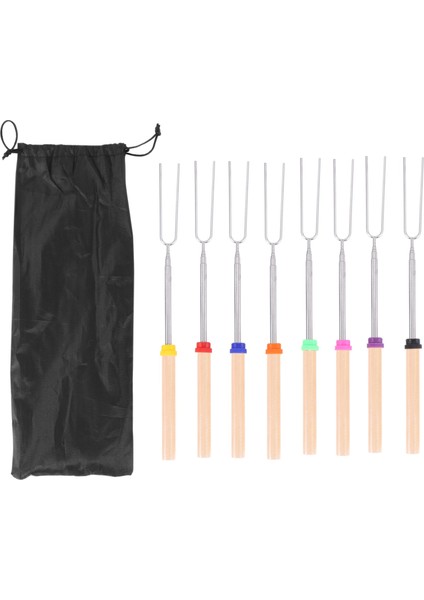 Hatmi Kızartma Çubukları Barbekü Çatalı Sosis Sosis S'more Şişleri Ateş Çukuru Kamp Ateşi Kamp Ocağı B (Yurt Dışından)