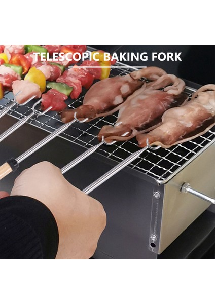 Hatmi Kızartma Çubukları Barbekü Çatalı Sosis Sosis S'more Şişleri Ateş Çukuru Kamp Ateşi Kamp Ocağı B (Yurt Dışından) fiyatları