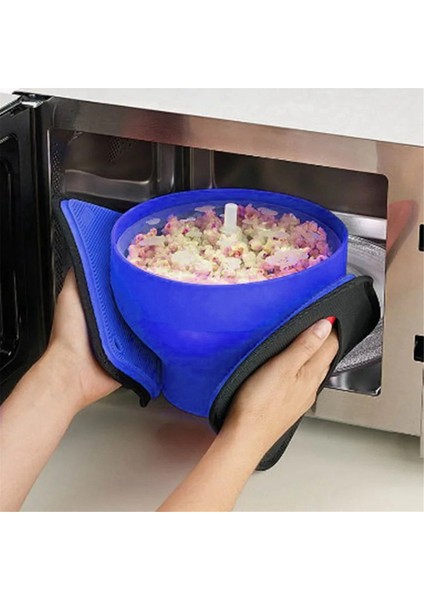 Patlamış Mısır Mikrodalga Silikon Katlanabilir Mutfak Kolay Aletleri Kendin Yap Patlamış Mısır Kovası Kase Yapıcı Kapaklı, Yeşil (Yurt Dışından) modelleri