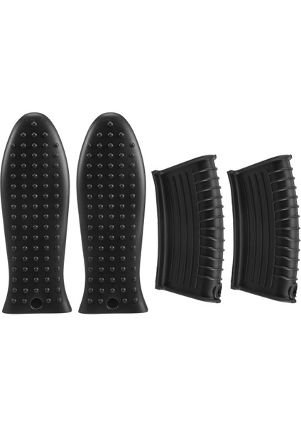 Dökme Demir Tava Sapı Kılıfı Seti Kaymaz Silikon Tencere Tutucu Mutfak Için Tavalar, Izgaralar ve Tencere Setleri Için Siyah (Yurt Dışından) fiyatları