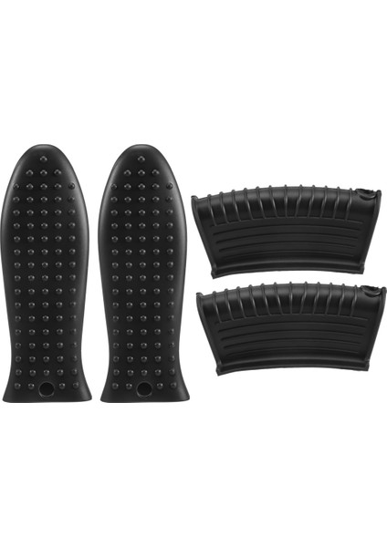 Dökme Demir Tava Sapı Kılıfı Seti Kaymaz Silikon Tencere Tutucu Mutfak Için Tavalar, Izgaralar ve Tencere Setleri Için Siyah (Yurt Dışından) fırsatları