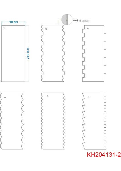 6 Parça Kek Pürüzsüzleştirici Krema Tarak Kazıyıcı Seti Kek Heykel Dekorasyon Malzemeleri Pişirme Için Delikli Kek Dekorasyon Malzemeleri (Yurt Dışından) modelleri