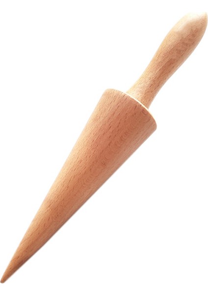 Dondurma Waffle Külahı Silindiri, Güçlü ve Pürüzsüz Külah Silindiri, Ahşap Pizzelle Külahı, Saplı Waffle Külahı Şekilli Alet (Yurt Dışından)