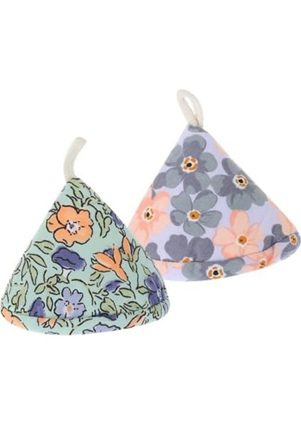 Tencere Kapağı Kapağı Üçgen Tencere Kapağı Isı Yalıtımı Tencere Sapı Kapağı Tencere Kulak Kapağı Isı Yalıtımı Kapağı, Yeşil ve Mor (Yurt Dışından)