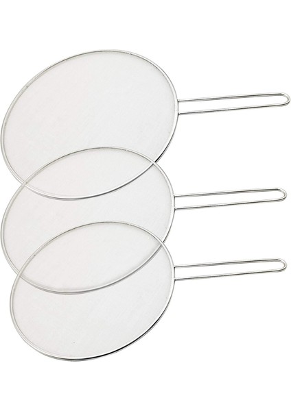 Adet Paslanmaz Çelik Sıçrama Ekranı Örgü Tencere Kapağı Kapağı Gümüş Yağ Kızartma Tavası Kapağı Pişirme Aletleri 25/29/33CM (Yurt Dışından) fiyatları
