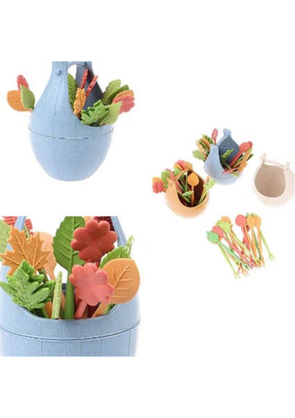 Çocuklar Için Buğday Samanı Meyve Çatalı, Saklama Kovası, Bento Kutusu, Süslemeli Meyve Kokteyli Tatlısı, Mini Kürdan, Bej (Yurt Dışından) fırsatları