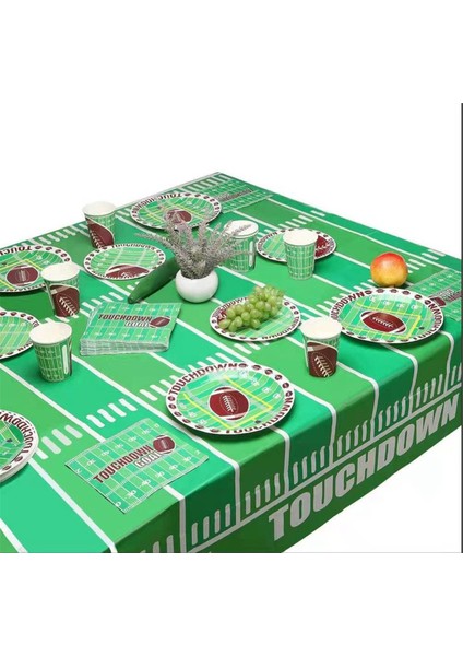 101 Parça Futbol Temalı Sofra Takımı Futbol Partisi Seti Futbol Maçı Veya Doğum Günü Partisi Için Mükemmel (Yurt Dışından) indirimleri