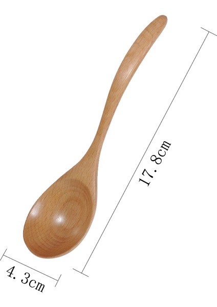 Adet Ahşap Kaşık Çorba Kaşıkları Doğal Ahşap Kaşıklar Tatlı Kaşığı Çay Kaşığı Kavisli Kaşık (Yurt Dışından) indirimleri
