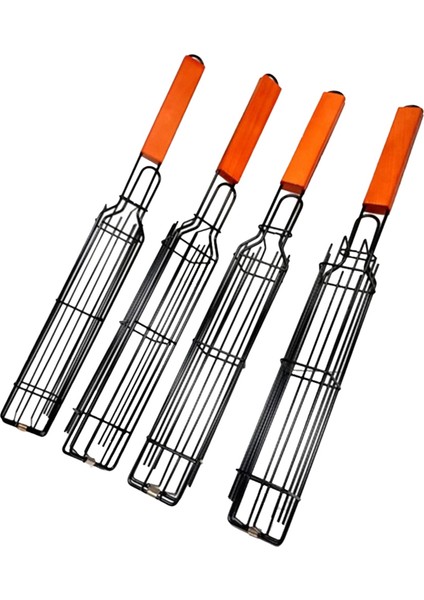 Adet/takım Taşınabilir Barbekü Izgara Sepeti Paslanmaz Çelik Barbekü Izgara Sepeti Aletleri Örgü Mutfak Aletleri Barbekü Rafı (Yurt Dışından)