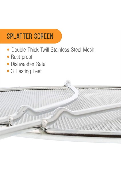 13 Inç Paslanmaz Çelik Ince Örgülü Mutfak Yağı Dökülmesini Önleyici Ağ Kapağı (Yurt Dışından) fiyatları