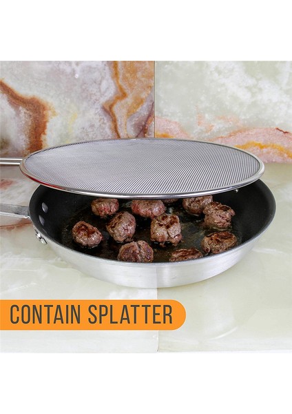 13 Inç Paslanmaz Çelik Ince Örgülü Mutfak Yağı Dökülmesini Önleyici Ağ Kapağı (Yurt Dışından) fırsatları