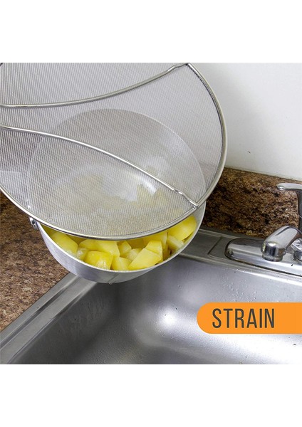 13 Inç Paslanmaz Çelik Ince Örgülü Mutfak Yağı Dökülmesini Önleyici Ağ Kapağı (Yurt Dışından) indirimleri