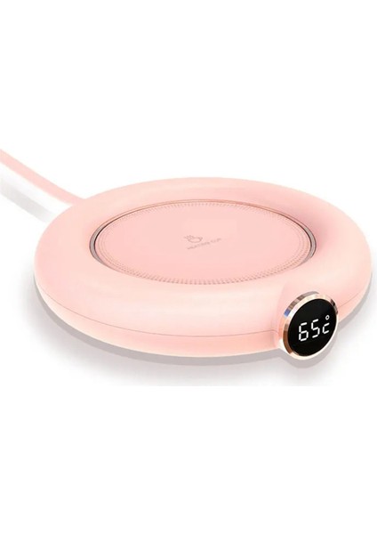 USB Bardak Isıtıcı Mini Taşınabilir Kahve Kupası Isıtma Altlığı Akıllı Dijital Ekran Termostatik Ayarlı Zamanlama Isıtıcısı (Yurt Dışından)